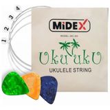 Midex UKC-300 Ukulele Teli 1 Takım (Pena Hediye)