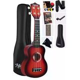 Midex UKX-500RD Soprano Ukulele Full Set (OUTLET)