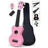 Midex UKX-901 PK Pembe Metod Kılıf Pena Soprano Ukulele