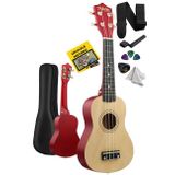 Midex Ukx-901Nt Naturel Soprano Ukulele (Askı Çanta Metod Pena)