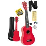 Midex UKX-901RD Kırmızı Soprano Ukulele (Askı Çanta Pena)