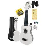 Midex UKX-901WH Beyaz Soprano Ukulele (Askı Çanta Metod Pena)