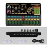 Midex VS11 Üst Seviye Stüdyo Kayıt Canlı Yayın Bluetooth ve Şarjlı Ses Kartı Efektli Radyo Mikseri