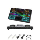 Midex VS22 Üst Seviye Stüdyo Canlı Şarjlı Ses Kartı Efektli Radyo Mikseri (Telefon PC Podcast)