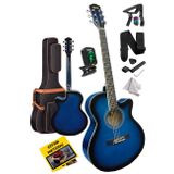 Midex XC-200BL Kaliteli Akustik Gitar Seti 40 İnç 4/4 Yetişkin Full Set