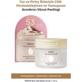 MIDHA Tuz & Pirinç İçeren Pürüzsüzleştirici Yumuşatıcı Arındırıcı Vücut Peeling Rice Salt Body Scrub