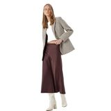Midi Boy Saten Etek A Kesim Slim Fit