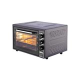 MİDİ FIRIN KARE 38LT AYARLANABİLİR TERMOSTAT = 50–320°C - SAATLİ = 0 - 90 DK ZİL 3 KADEME HIZ AYAR EMAYE TEPSİ (4604)