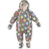 Midimod Erkek Bebek Astronot Tulum Hayvan Baskılı Fermuarlı Kapüşonlu Long Sleeve Lastikli - Desenli - 9 - 12 Ay