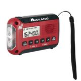 Midland - ER10VP Acil Durum Uyarı Radyosu El Feneri - AM/FM Radyo - Kompakt ve Taşıması Kolay - SOS Flaş Sinyali ve Kulaklık Jakı