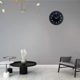 Midnight Black 40 Cm Metal Duvar Saati