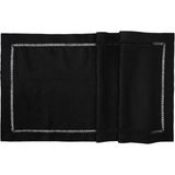 Midnight Kolber Siyah Keten Runner 50 x 160 cm - Standart