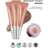 Midnight Touch Yumuşak Sünger Uçlu Likit Bronzlaştırıcı Drizzled Bronze 12ML X3 - Pembe