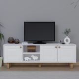 Midoser Bohem Serisi Natura Mat Beyaz Tv Ünitesi