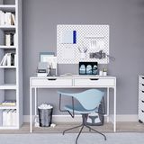 Midoser Duru Çalışma Masası 120 cm Genişlik 77,4 cm Yükseklik 55 cm Derinlik Metal Ayaklı 1.Sınıf Yonga Levha - Beyaz - 120 cm x 55 cm