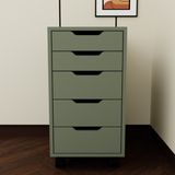 Midoser Keson Kül Yeşili Ofis Dolabı 18 mm Yonga Levha 40x55x77.4 cm 5 Gözlü Depolama