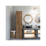 Midoser Yaman Atlantik Cam Tek Kapakli 4 Rafli Cok Amacli Mutfak Kiler Ve Banyo Dolabi