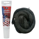 Midwest Hearth Odun Yakma Sobaları için Ahşap Soba Yedek Conta Kiti - Grafit Emprenye Fiberglas Contalar ve Yapıştırıcı (1,5 cm x 213,3 cm Halat)
