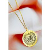 Midyat Nurtaş 201021978 Gümüş 925 Ayar Gümüş Gold Kaplama Nas Süresi Kolye