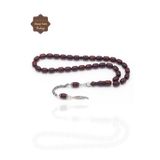Midyat Nurtaş Gümüş Arpa Kesim Fırınlanmış Osmanlı Benzetmesi Gümüş Püsküllü Sıkma Kehribar Tesbih 201025459