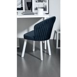 Midye 8 Adet Sandalye Mutfak Cafe Restaurant Proje Metal Lüks Sandalye - Lacivert
