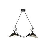 Midye Modern Avize E27 24w 78x20cm Metal Siyah Avonni-av-9127-2y-bsy Boyalı