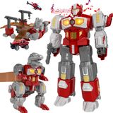 MIEBELY Dönüşen Oyuncaklar - Dinozor Robot Aksiyon Figürleri - Manyetik Montaj Robot Oyuncakları Çocuklar için Hepsi Bir Arada Tasarım Hayvanları, Robotları, Savaş Silahları, Arabalar, Uçak Modelleri Dahil