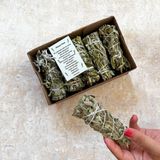 miebox make it easier Organik Adaçayı Tütsü 5 Adet (Natural White Sage Incense, Aura Cleansing White Sage, Enerji ve Arınma Seti)