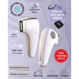 Mieco Safir Soğutma Özellikli ipl Lazer Epilasyon Aleti (Safir Cam)-Lila + Gözlük ve Çanta Hediyeli