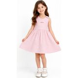 Miela Kids Cherry Detaylı Pembe Ekose Elbise - 2 - 3 Yaş