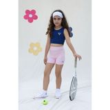 Miela Kids Tennis Club Kız Çocuk Biker Tayt - Candy Pink - Pembe - 5 - 6 Yaş