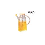 MİEN 1000ML BAMBU KAPAKLI BOROSİLİKAT CAM YAĞDANLIK