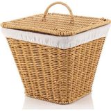 Mien-9T01 Rattan Kare Sepet Kapaklı