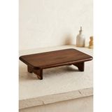 MİEN Akasya Ahşap Dikdörtgen Ayaklı Sunumluk Kesim Tahtası 35*22*8cm - kesme tahtası