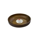 Mien Akasya Ahşap Tabak/Kase 18x4 cm – Doğal Ahşap Servis Tabağı, Dekoratif Sunum Kasesi