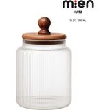 Mien Akasya Kapak Ball Cam Kavanoz 1200ML - Şeffaf - 1200 ml
