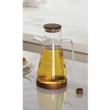 MİEN Akasya Vakum kapaklı akasya standlı 900 ml Yağdanlık