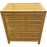 Mien Bambu Çıkartılabilir Hazneli Çamaşır Sepeti - 57x53x35cm - Ahşap - 57 x 53 x 35 cm