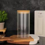 Mien Bambu Kapaklı Cam Kavanoz 1400 Ml
