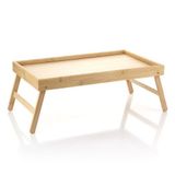 MİEN Bambu Keyif Tepsisi 50 × 30 × 4 cm Katlanabilir Ayaklı – Kahvaltı ve Laptop Servis Tepsisi