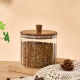 Mien Cam Kavanoz Valore Akasya Kapak 1380 ml BOR-0117