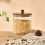 Mien Cam Kavanoz Valore Akasya Kapak 1670 ml BOR-0118