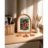 Mien Chessy Masif Ahşap Kemer Çerçeve 20x25 cm - Naturel Ahşap Dekoratif Fotoğraf Çerçevesi