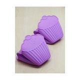 Mien Cupcake Silikon Fırın Eldiveni - Mor