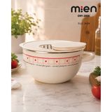 MİEN Cutie 24 cm Emaye Rendeli Karıştırma Kabı - Bej