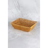 Mien Dikdörtgen Rattan Ekmek Sepeti 27X20x7 Cm