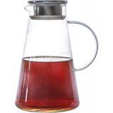 Mien Men 1J15 Metal Kapaklı Cam Sürahi 22,5 cm - Şeffaf - Standart