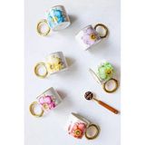 Mien MEN1D15 Flower Porselen Kupa 270 cc 1 Adet - Renkli