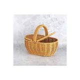 MİEN MİE 6058 Sepet Rattan Kulplu Hasır oval