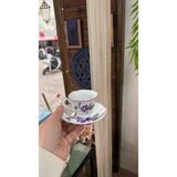 MİEN Mien 2'li Çiçek Desenli Fincan Takımı